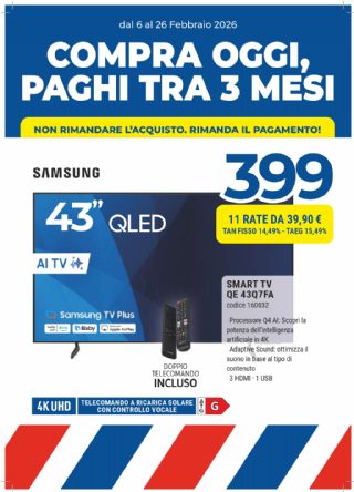 TV SAMSUNG QE437FA 43'' QLED SMART TV 